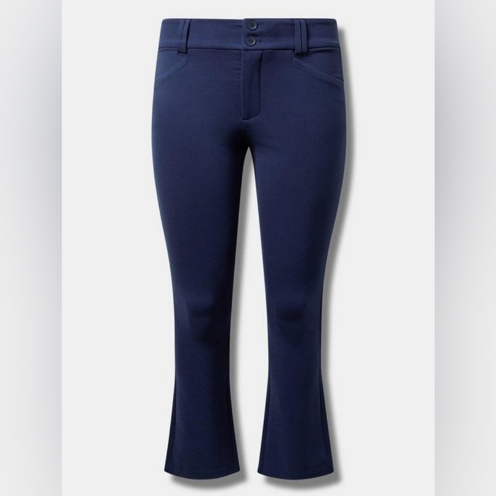 Torrid Trouser Slim BOOT Studio Luxe Ponte Mid-rise Pant Size 26R